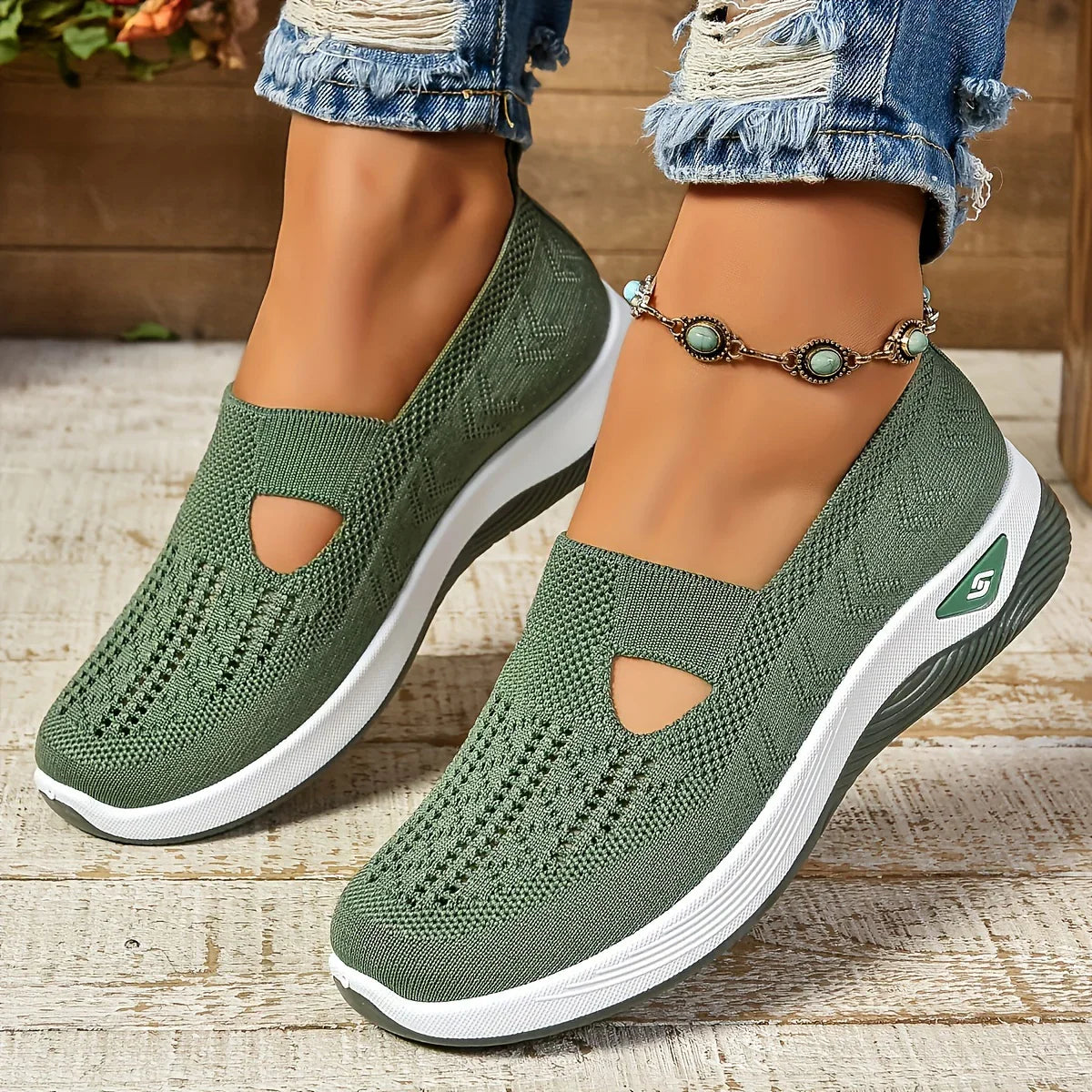 EleganzaWalk™ Zapatillas ortopédicas para mujer transpirables y ultra cómodas